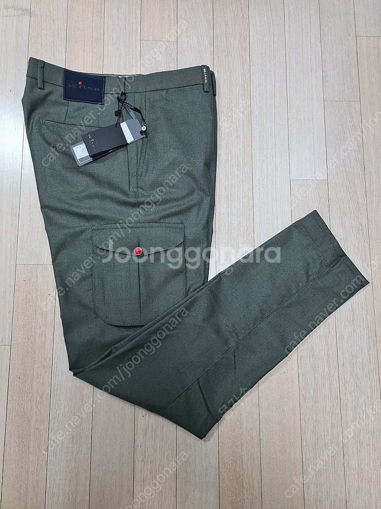 [새상품] 키톤(Kiton) 퓨어캐시미어100% 카고팬...--2