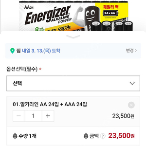 건전지 aa48개