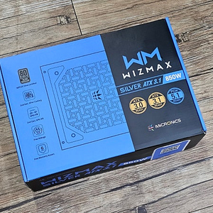 신제품 마이크로닉스 WIZMAX 850W 80PLUS실버 ATX3.1 PCIe 5.1 컴퓨터 파워