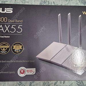 ASUS RT-AX55 WI-FI 6 유무선 인터넷 공유기 화이트 판매합니다.