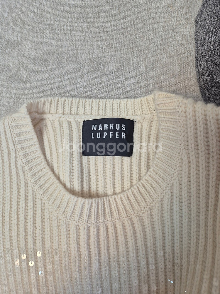 마커스루퍼 울100 스팽글 니트-새제품--4