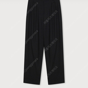 ETHOS 에토스 플레인 핀턱 트라우저 블랙 1사이즈 새제품