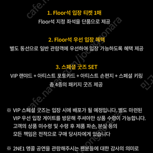 투애니원(2NE1) F3구역 VIP석 양도