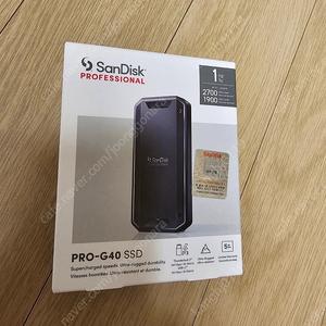 샌디스크 Prof. SSD PRO-G40 1TB 미개봉