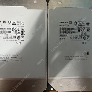 토시바 고용량 hdd 하드 16tb, 14tb, 12tb 판매합니다.