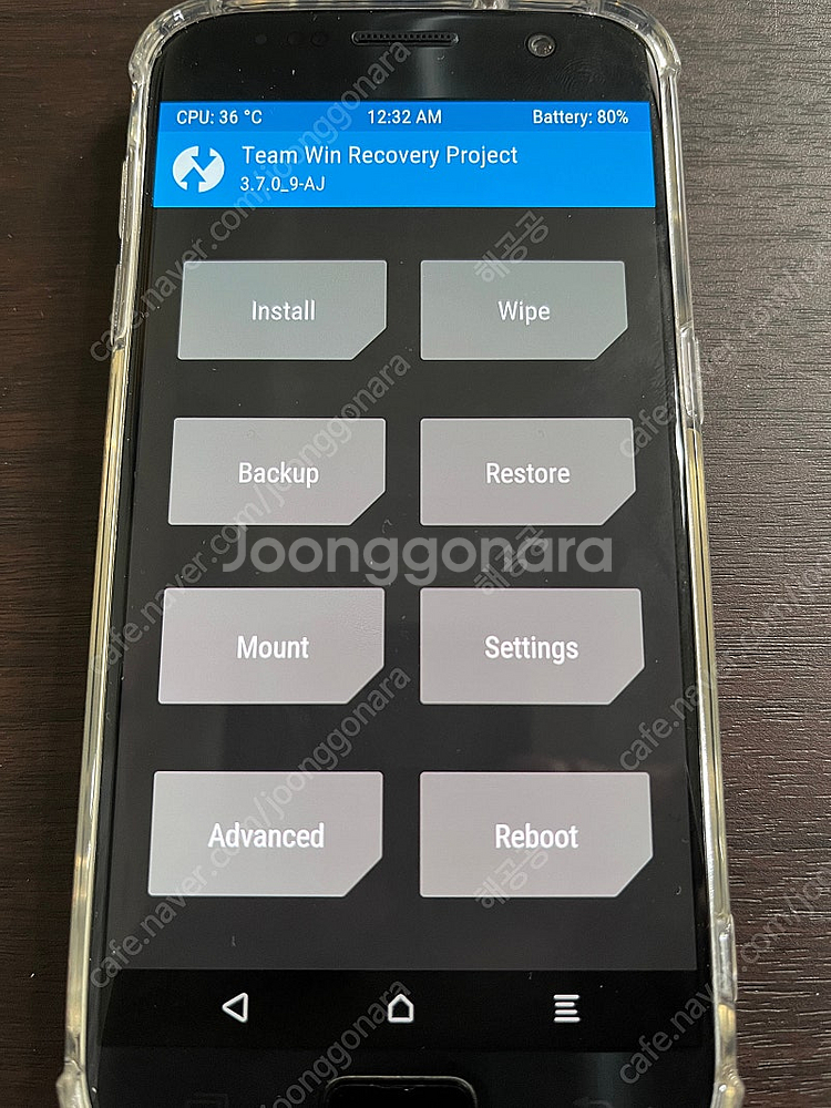 갤럭시 s7 32기가 블랙. 루팅폰--1