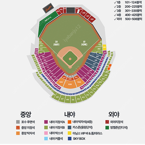 (대전) 한화 vs 삼성 3/18 시범경기 중앙지정석