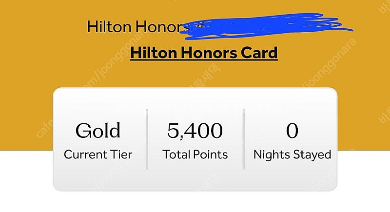 힐튼포인트 5000점 짜투리--0