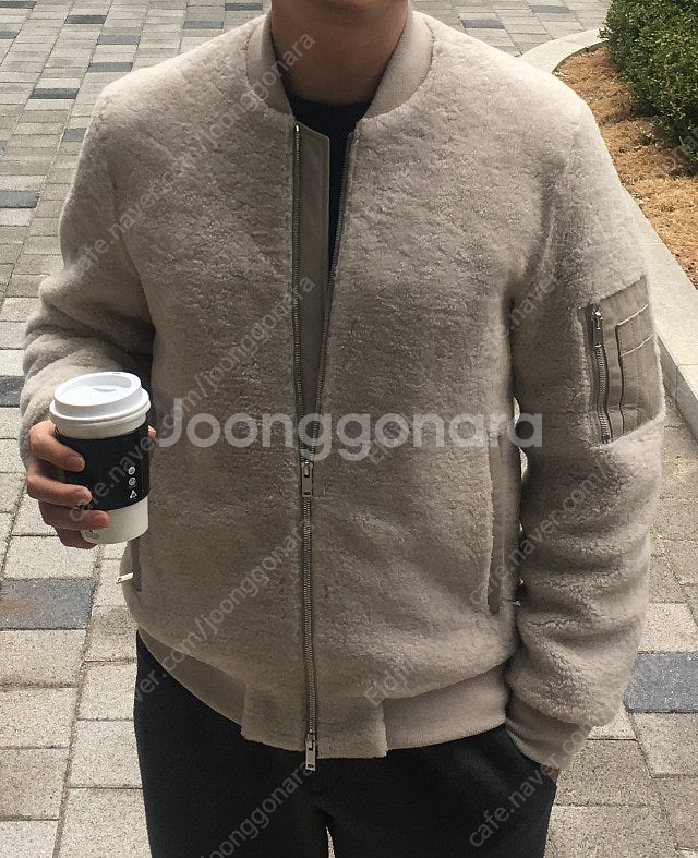 띠어리 덴질 라고스 시어링 100%양털 ma-1 무스탕...--1