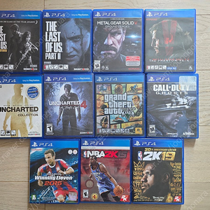 PS4 게임 GTA, 라오어, 메탈기어솔리드,언차티드