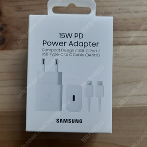 삼성 정품 충전기와 충전줄 15w pd power adapter 미개봉 삼성충전기