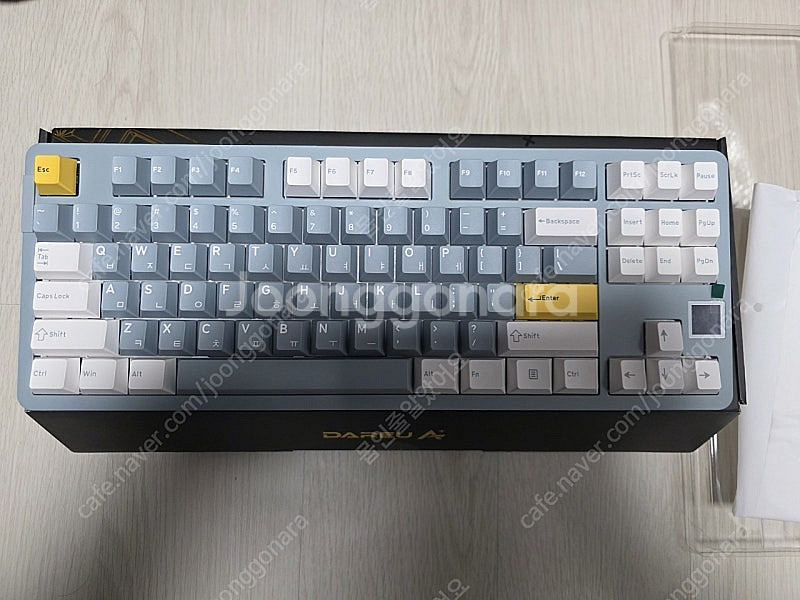 다얼유 A87PRO LCD 스카이축 스모키블루(거의 새...--0