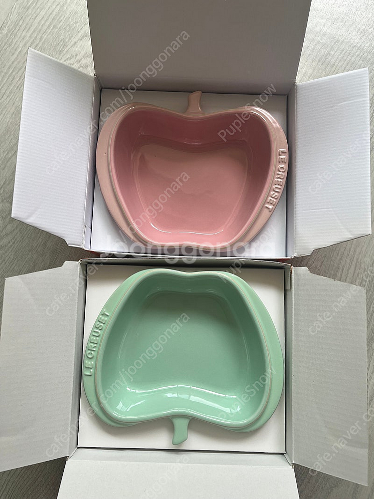 르크루제 미니애플디쉬2개 팝니다--0