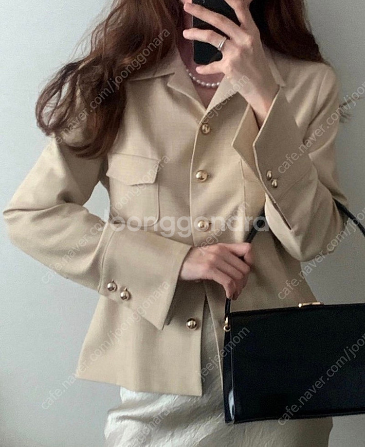 로라운예 셔츠자켓 베이지--0