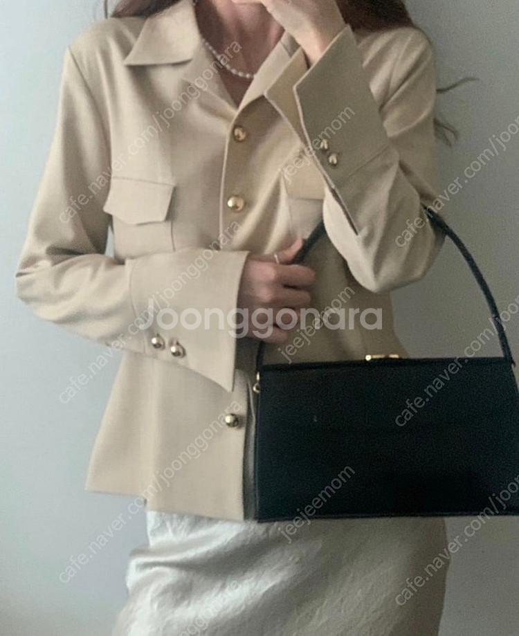 로라운예 셔츠자켓 베이지--2