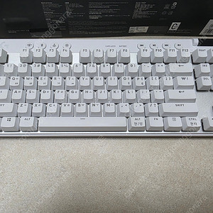 로지텍G PRO X TKL LIGHTSPEED 화이트 택타일