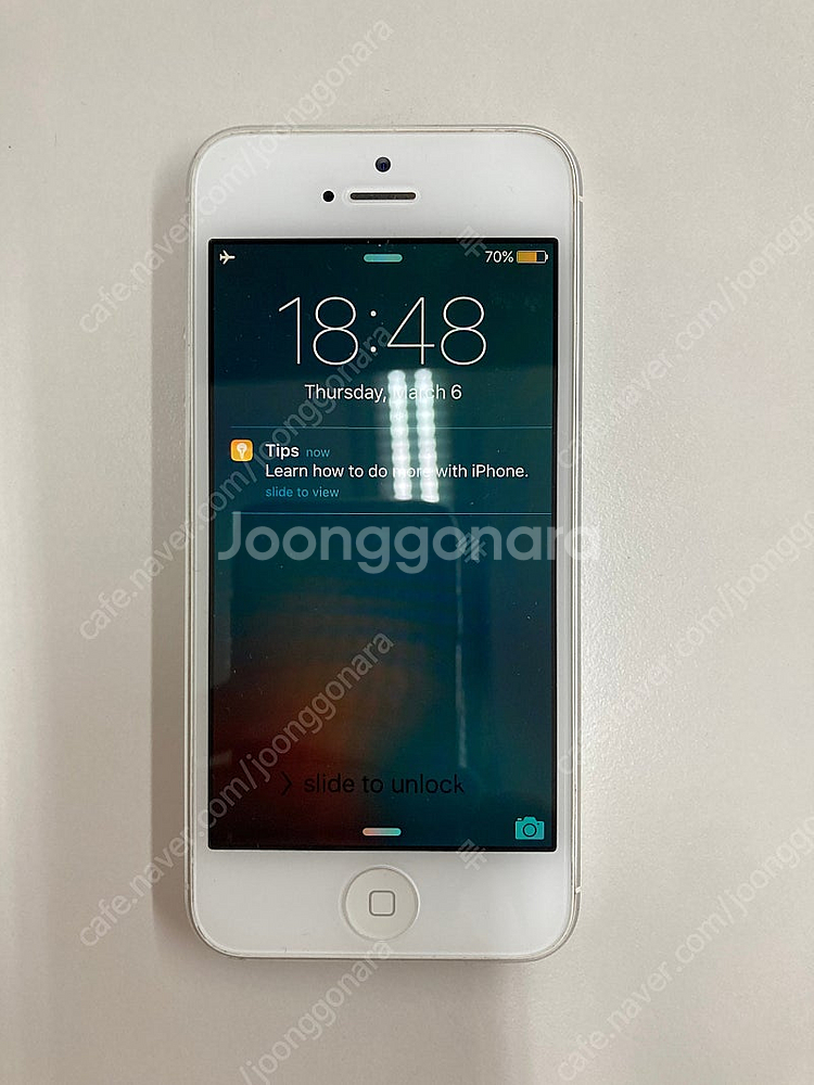 아이폰5 실버 64gb ios9--0