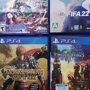 PS4 피파22, 귀멸의칼날, 킹덤, 몽키킹