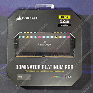 커세어 DDR5 도미네이터 플래티넘 6200 C36 16GB x 2 램 판매합니다.