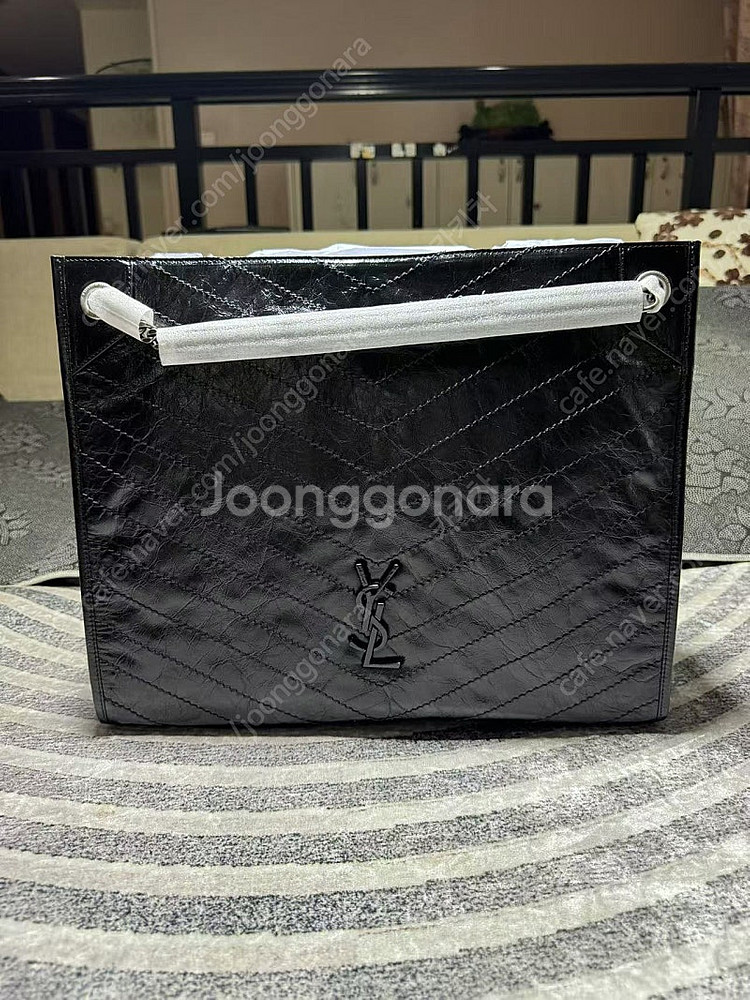생로랑 니키 쇼핑백 쇼퍼백 라지--0