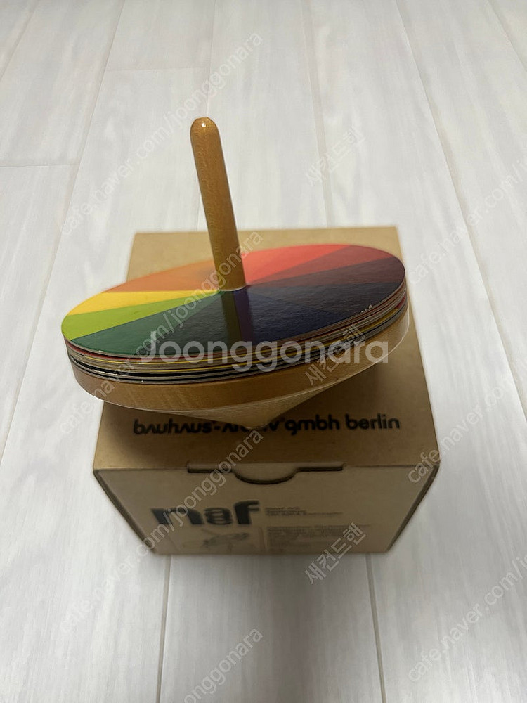 해외직구 유럽명품 발도르프 네프 레인보우 팽이 원목 소...--0