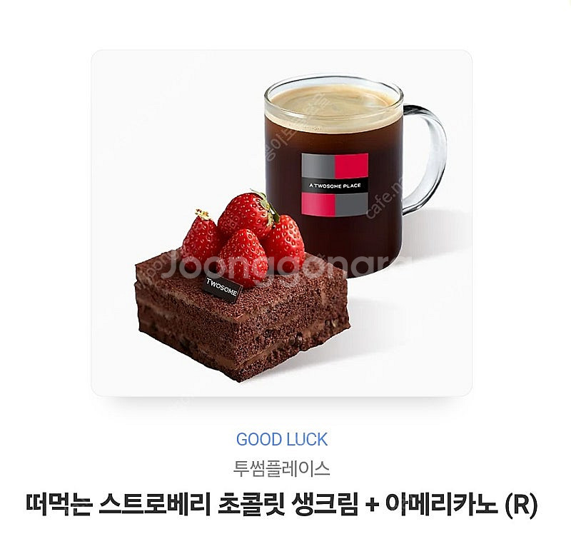 투썸플레이스 초콜릿 생크림 + 아메리카노 세트--0