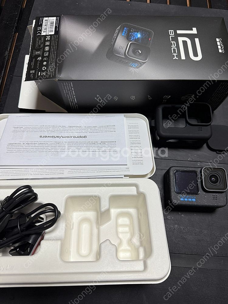 고프로 히어로12+맥스렌즈2.0+엔듀로배터리2p+충전기...--2
