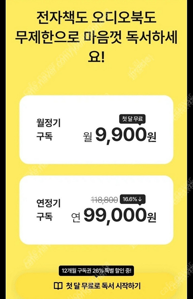 밀리의서재 12개월--0