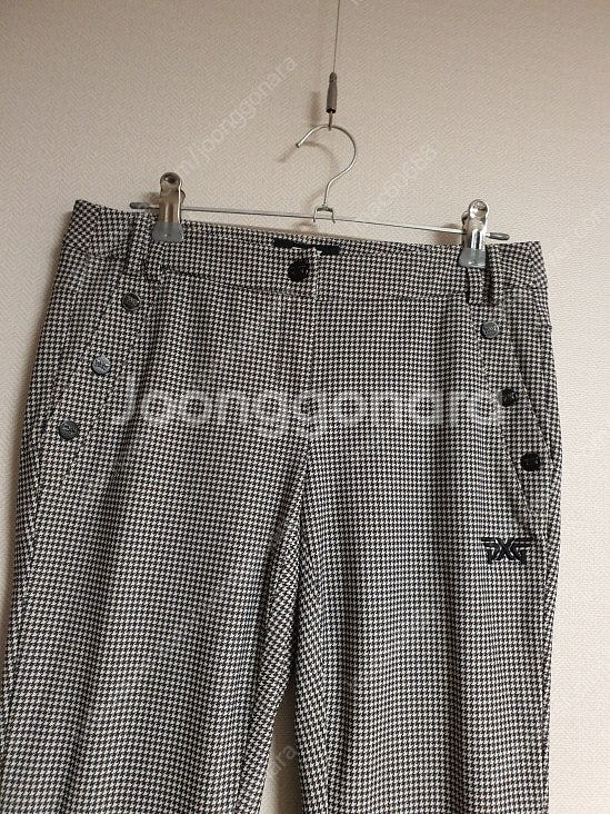 PXG 피엑스지 골프 컷아웃 디테일 체크 팬츠 XXS 사이즈 정품 / 큐롯--5