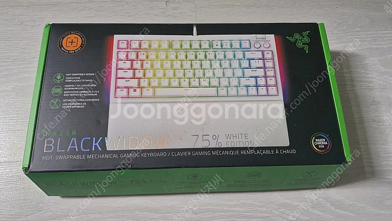레이저 블랙위도우 v4 75 판매--0