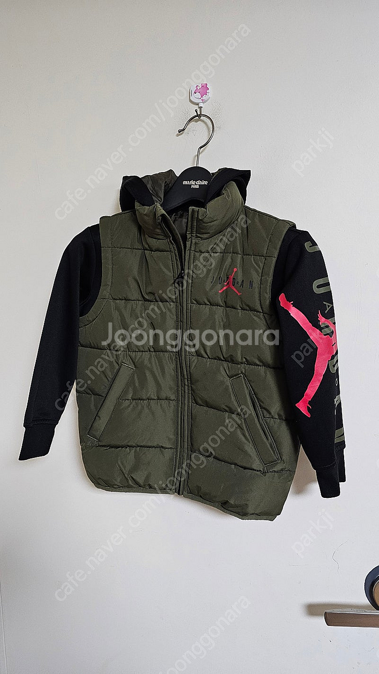 나이키 조던 키즈 경량 패딩3~4YRS--0