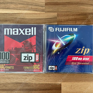 Zip 드라이브 디스켓 Fujiflim / Maxell 100mb 총10개