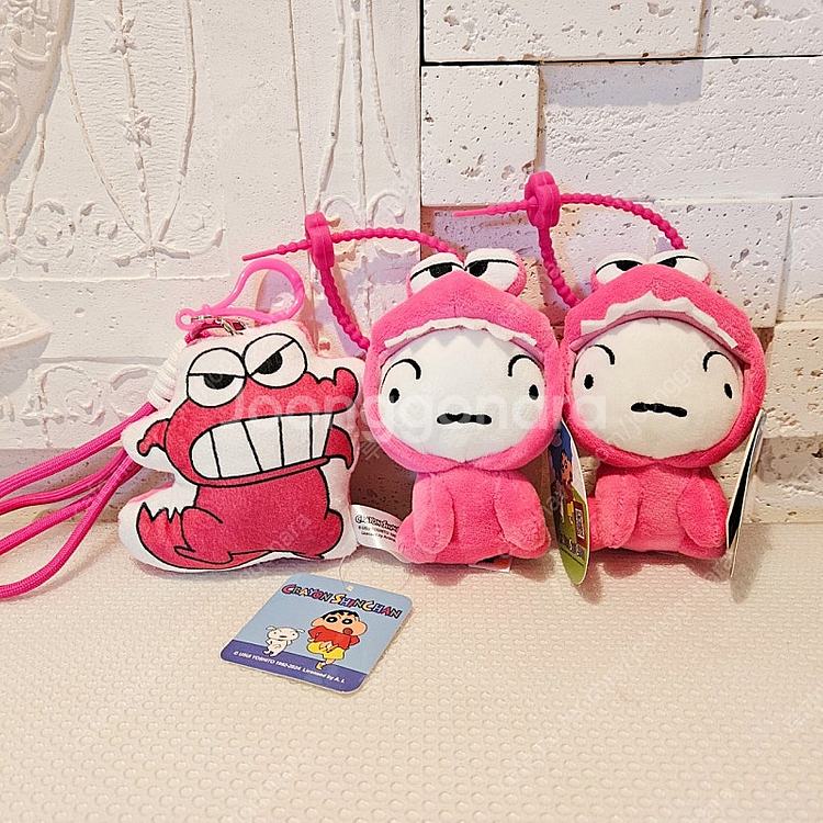짱구는 못말려 와니야마 초코비 프린팅 흰둥이 가방고리 ...--0