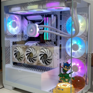 커세어 감성 화이트본체 라이젠 9900X 4060ti 고사양 컴퓨터 팔아요!