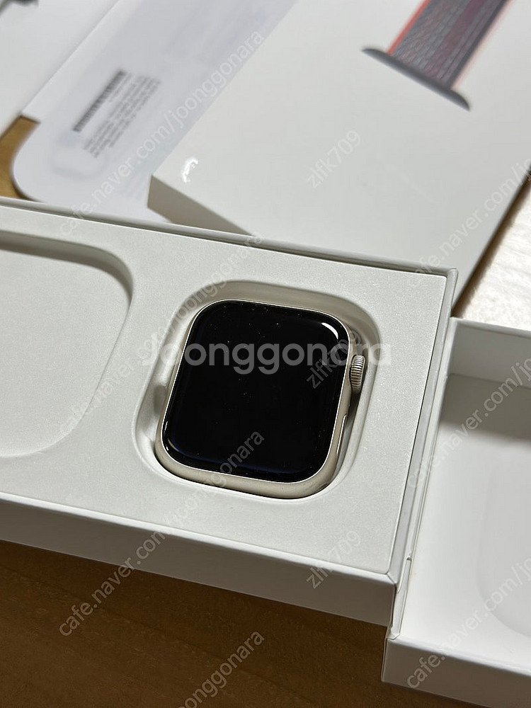 애플워치8 41mm 스타라이트 알루미늄 케이스 스포츠 ...--0