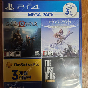 ps4 갓오브워4, 호라이즌 제로던 팩 팝니다