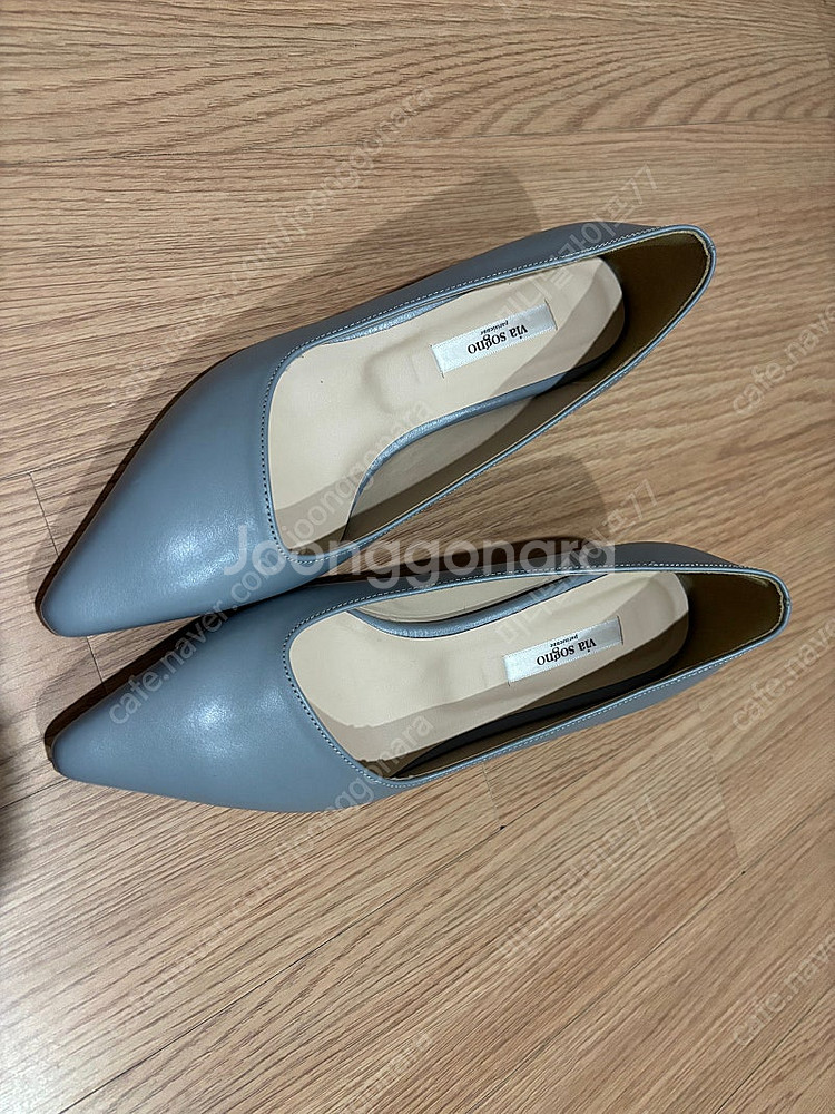 비아소뇨 양가죽 발편한 구두 펌프스 4cm 235 결혼...--1