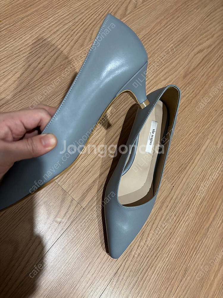 비아소뇨 양가죽 발편한 구두 펌프스 4cm 235 결혼...--3