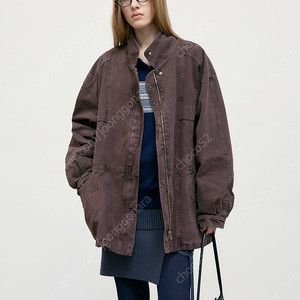 로우클래식 PIGMENT WASHED STITCH HALF JACKET