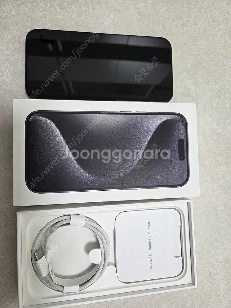 아이폰 15프로 128기가 블랙티타늄 팝니다--0