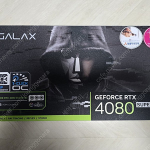 갤럭시 GALAX 지포스 RTX 4080 SUPER SG D6X 16GB 판매합니다.