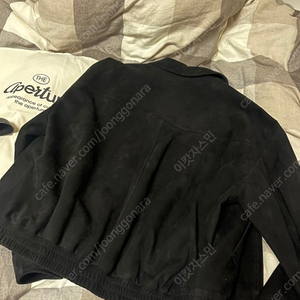 디애퍼처 스웨이드 봄버 자켓 블랙 S (새상품) 70S Suede Bomber Jacket - Black