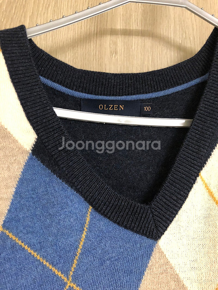 올젠 아가일 패턴 모100% 베스트 100--2