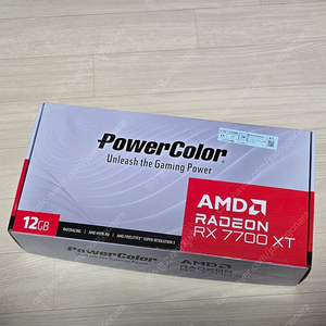 [수원] [PowerColor] 라데온 RX 7700 XT D6 12GB 화이트 48만 판매합니다