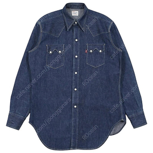 [L] LVC 1950s Short horn Sawtooth Western Denim Shirt, Big E 리바이스 빈티지 숏혼 소투스 웨스턴 데님 셔츠 빅E 발렌시아 공장