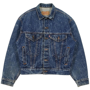 [L] 1988 USA Levis 57514-1110 Galactic Washed Kids Denim Trucker Jacket 리바이스 빈티지 갤럭틱 워시 키즈 데님 자켓 80s