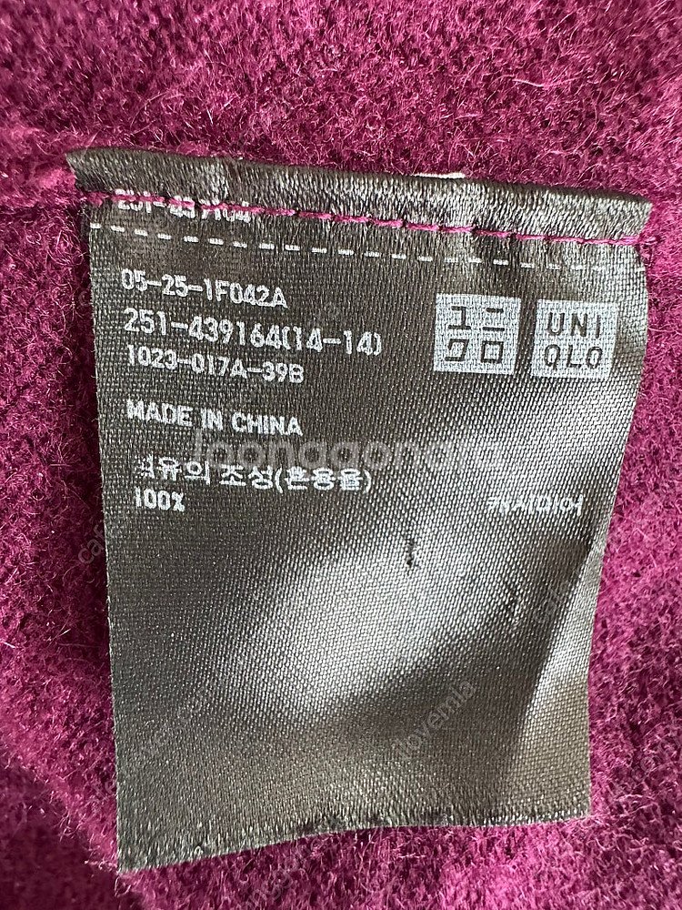 유니클로 캐시미어 터틀넥 여성 S--2