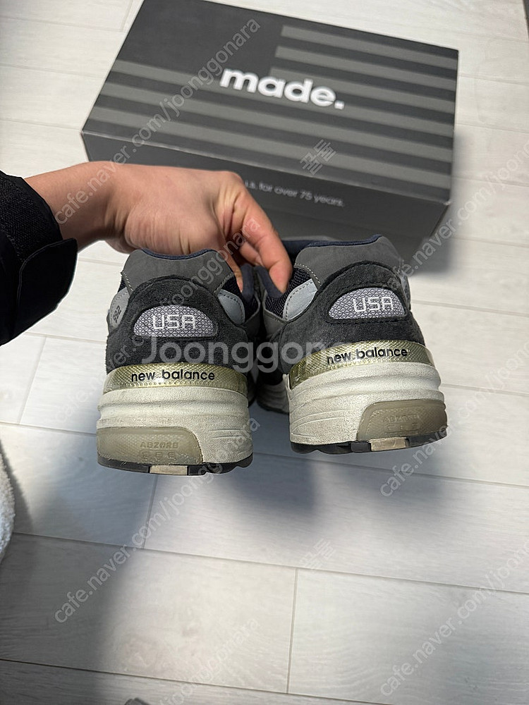 뉴발란스 992 네이비 260사이즈--3