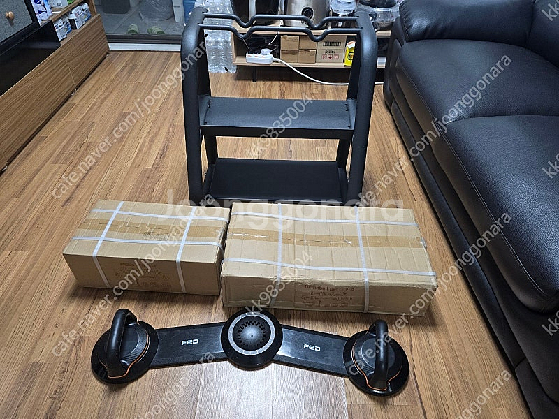 샤오미 FED 무게조절덤벨 + 거치대 일괄 판매합니다.--0