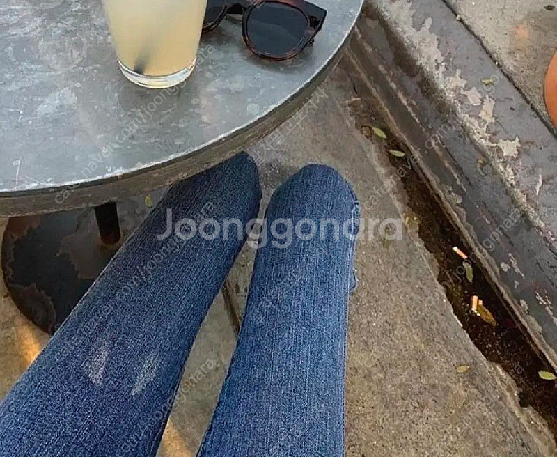 구즈 슬림 슬라브 s 슬리브 청바지 스키니--1